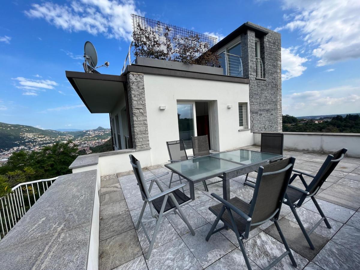 Penthouse - Villa Cardano Como Kültér fotó
